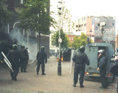 (1) Petrol bomb attack on the police