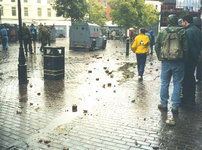 (2) Stones and bricks in Waterloo Place